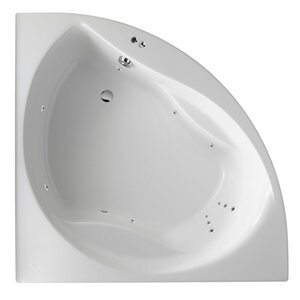 Изображение товара Гидромассажная акриловая ванна Jacob Delafon Presquile E6045RU-00 LINE CR, 145 х 145 см, угловая, белая, форсунки хром