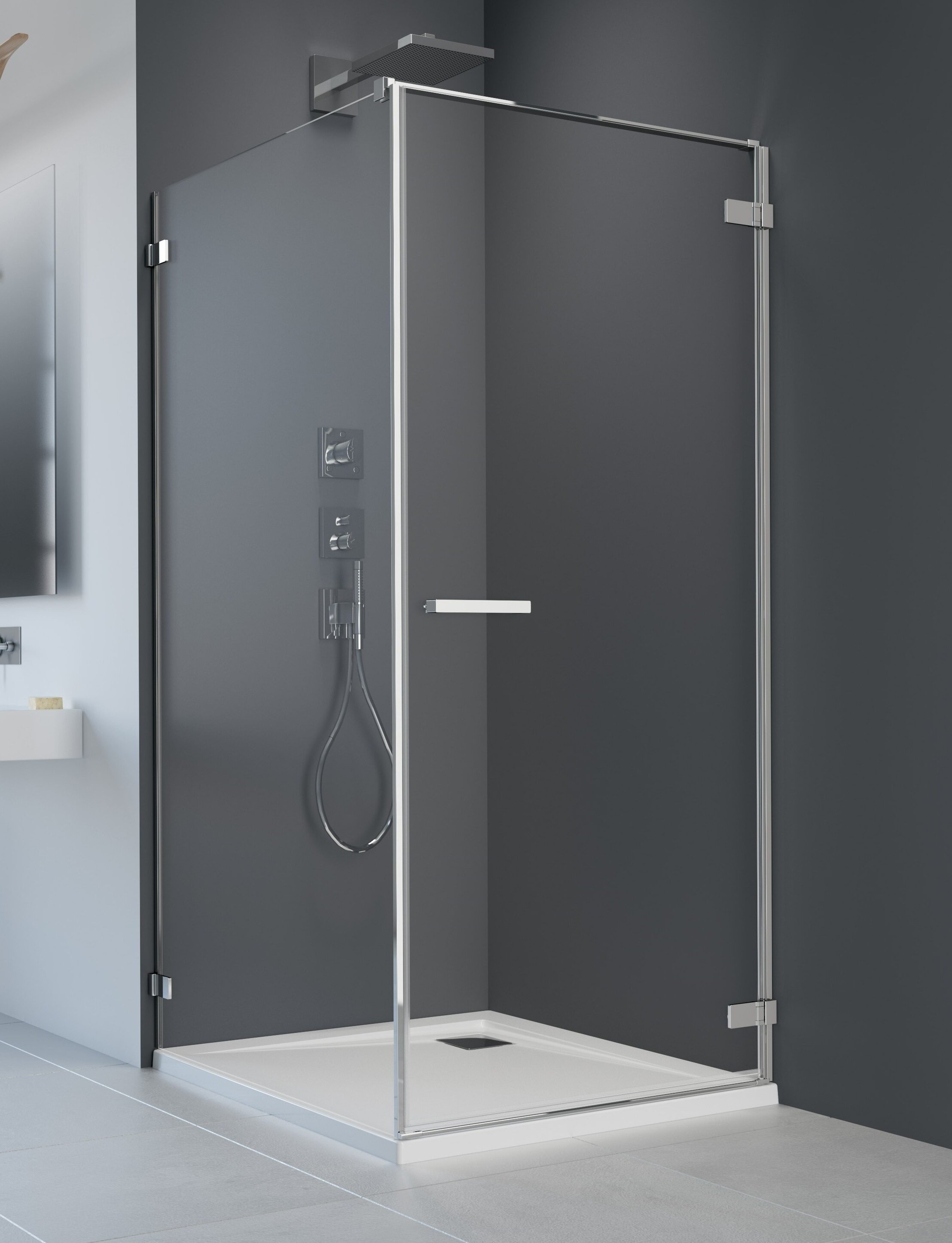 Изображение товара Душевой уголок Radaway Arta KDJ I 80 x 120 см, правая дверь, стекло прозрачное, профиль хром+