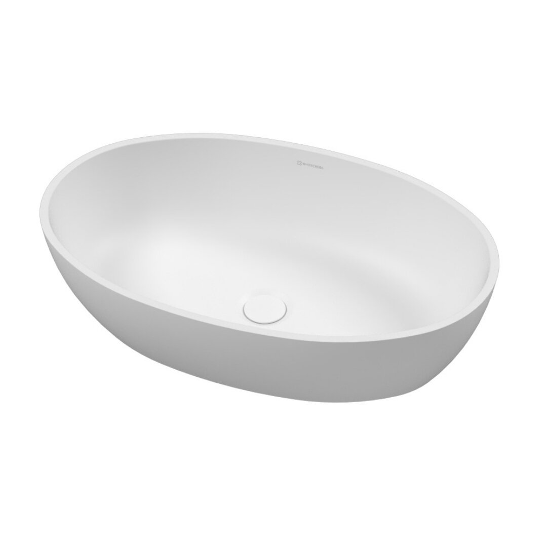 Изображение товара Раковина Whitecross Nesko 0744.058037.200, 58 см, искусственный камень, цвет белый матовый Изображение товара Раковина Whitecross Nesko 0744.058037.200, 58 см, искусственный камень, цвет белый матовый