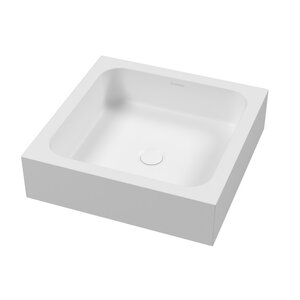 Изображение товара Раковина Whitecross Meloris 0745.045045.200, 45 см, искусственный камень, цвет белый матовый