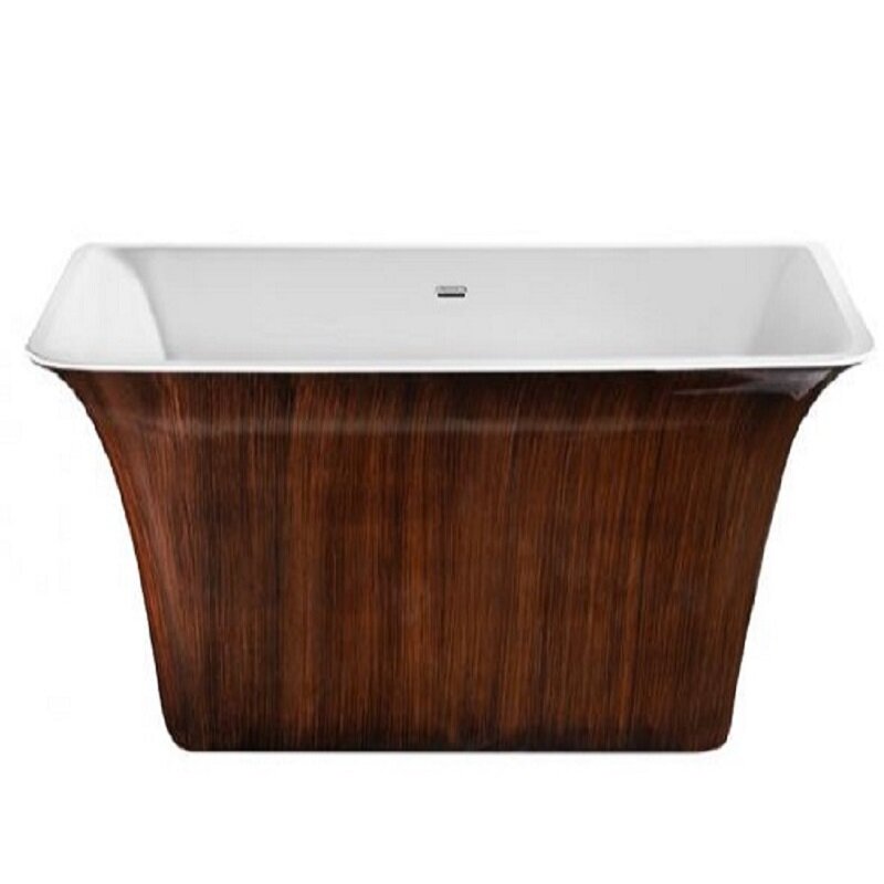 Изображение товара Ванна Lagard Evora Brown Wood прямоугольная 160x80 см, 3 года гарантии