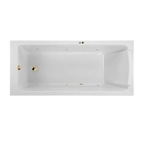 Изображение товара Гидромассажная акриловая ванна Jacob Delafon Sofa E60515RU-01 SOFT GL, 170 x 75 см, каркас в подарок, белая, форсунки золото