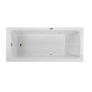 Изображение товара Гидромассажная акриловая ванна Jacob Delafon Sofa E60515RU-01 LINE BR, 170 x 75 см, каркас в подарок, белая, форсунки бронза