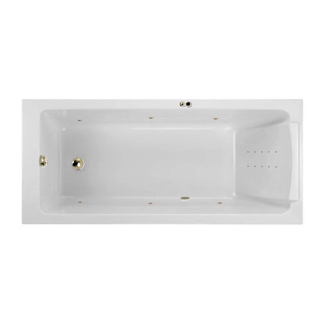 Изображение товара Гидромассажная акриловая ванна Jacob Delafon Sofa E60515RU-01 LINE BR, 170 x 75 см, каркас в подарок, белая, форсунки бронза