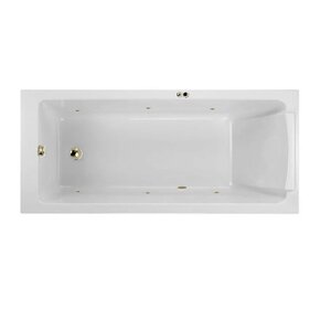Изображение товара Гидромассажная акриловая ванна Jacob Delafon Sofa E60518RU-00 SOFT BR, 170 x 70 см, встраиваемая, каркас в подарок, белая, форсунки бронза