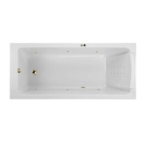 Изображение товара Гидромассажная акриловая ванна Jacob Delafon Sofa E6D300RU-00 LINE BR, 150 x 70 см, белая, форсунки бронза