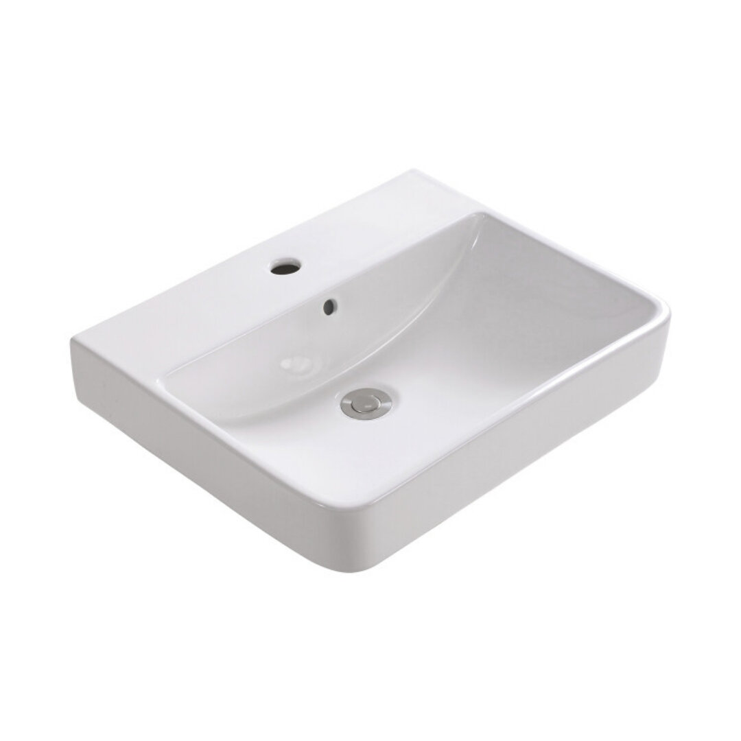 Изображение товара Раковина Splendy Memory ME10555P1YW 55 см, керамика Изображение товара Раковина Splendy Memory ME10555P1YW 55 см, керамика
