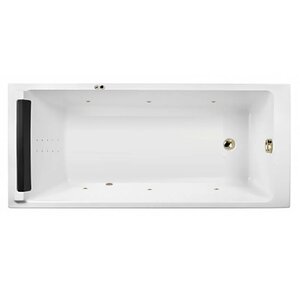 Изображение товара Гидромассажная акриловая ванна Jacob Delafon Spacio E6D161RU-00 LINE BR, 170 х 75 см, белая, форсунки бронза