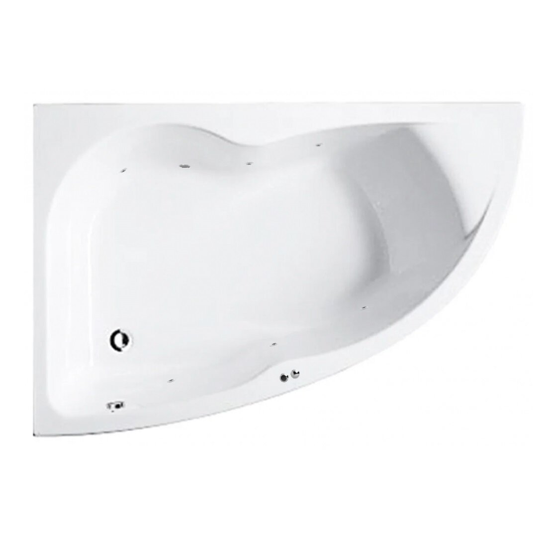 Изображение товара Гидромассажная ванна Jacob Delafon Micromega Duo 170x105 см угловая