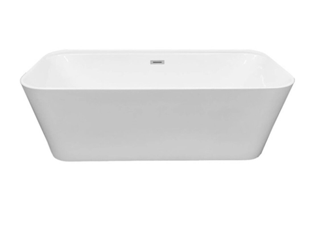 Изображение товара Ванна акриловая Vincea 170x80 см с центровым сливом, белая матовая