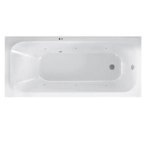 Изображение товара Гидромассажная акриловая ванна Jacob Delafon Trocadero E6D355RU-00 SOFT CR, 180 х 80 см, белая, форсунки хром