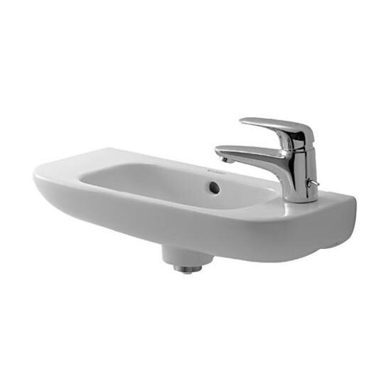 Изображение товара Раковина Duravit D-Code 50х22 см белая подвесная с переливом