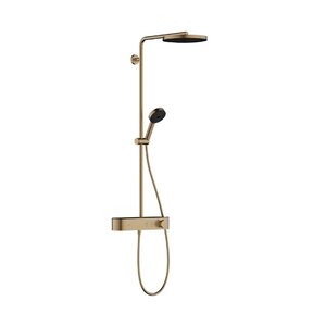 Изображение товара Душевая система Hansgrohe Pulsify S 24220140, Showerpipe 260 1jet термостатическая, бронза шлифованная