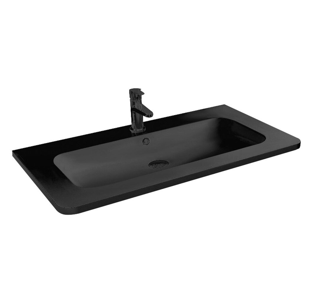 Изображение товара Раковина Vincea VCB-11800B 80 см черная из искусственного камня Изображение товара Раковина Vincea VCB-11800B 80 см черная из искусственного камня