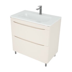 Изображение товара Тумба под раковину Style Line Бергамо мини 80 СС-00002533, 80 см, напольная, люкс plus антискрейтч, карамель