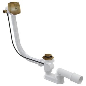 Изображение товара Слив-перелив AlcaPlast A564ANTIC полуавтомат с наливом через перелив, золото