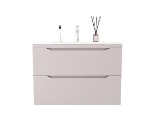 Изображение товара Тумба под раковину Style Line Марелла 80 СС-00002544, 80 см, подвесная, люкс plus антискрейтч, карамель