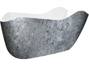 Изображение товара Акриловая ванна Lagard Teona Treasure Silver 172.5x79.5 см отдельностоящая