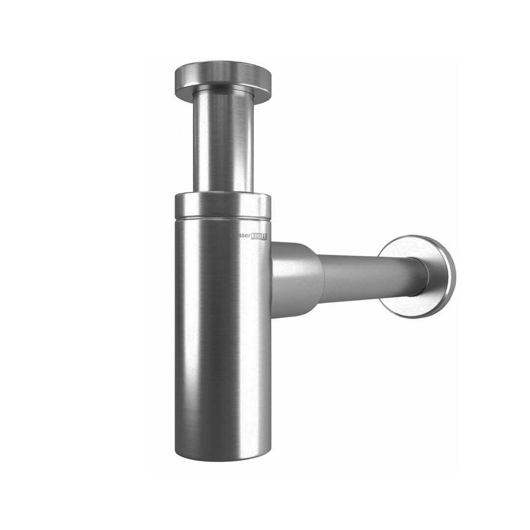 Изображение товара Сифон для раковины WasserKraft A070GR, PVD никель Изображение товара Сифон для раковины WasserKraft A070GR, PVD никель