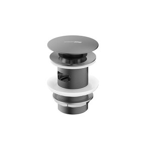 Изображение товара Донный клапан Wasserkraft A024GR Push-up, с переливом, PVD графит