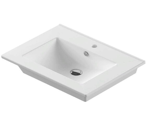 Изображение товара Раковина Sanita Luxe Quadro 90, накладная/встраиваемая сверху,