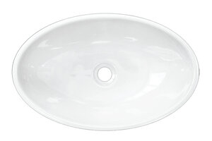 Изображение товара Раковина Sanita Luxe Ringo Cut, накладная, WB.CT/Ringo/54-N.Cut/WHT.G/S1