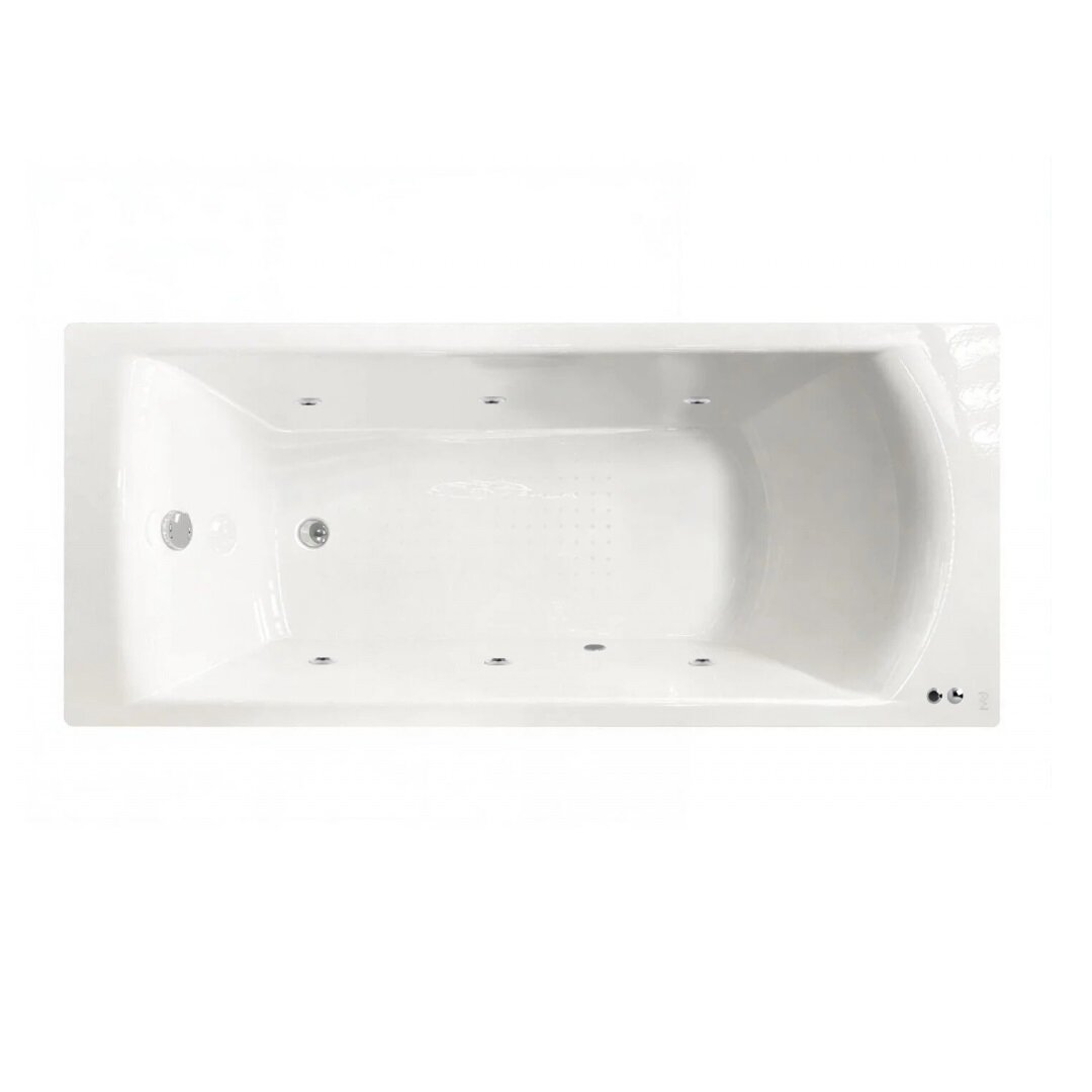 Изображение товара Гидромассажная чугунная ванна Jacob Delafon Biove E6D903-0 SOFT CR, 150 x 75 см, ножки в подарок, белая, форсунки хром Изображение товара Гидромассажная чугунная ванна Jacob Delafon Biove E6D903-0 SOFT CR, 150 x 75 см, ножки в подарок, белая, форсунки хром