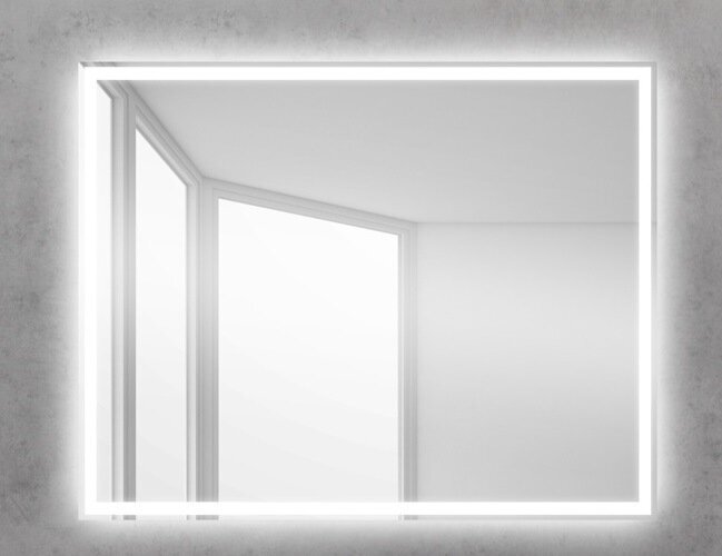 Изображение товара Зеркало с подсветкой BelBagno SPC-GRT-1000-800-LED-BTN 100x80 см в итальянском стиле
