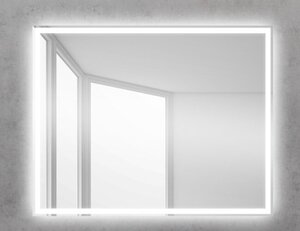 Изображение товара Зеркало BelBagno SPC-GRT-900-800-LED-BTN 90 x 80 см со встроенным светильником и кнопочным выключателем