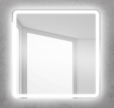 Изображение товара Зеркало со встроенной подсветкой 80x80 см BelBagno SPC-MAR-800-800-LED-BTN