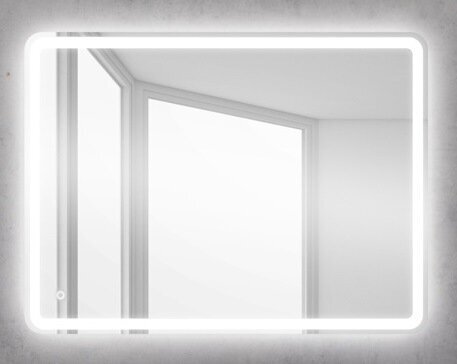 Изображение товара Зеркало с подсветкой BelBagno SPC-MAR 50x60 см, белое, LED, сенсорное