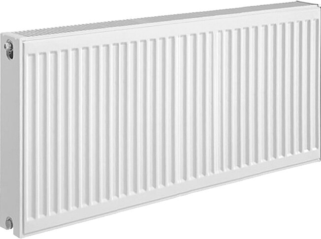 Изображение товара Стальной радиатор Kermi FKO 220414 тип 22 боковое подключение 40x140 см белый Германия