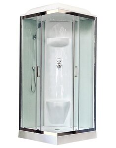 Изображение товара Душевая кабина Royal Bath RB90HP6-WТ-CH 90x90 см с раздвижными дверями