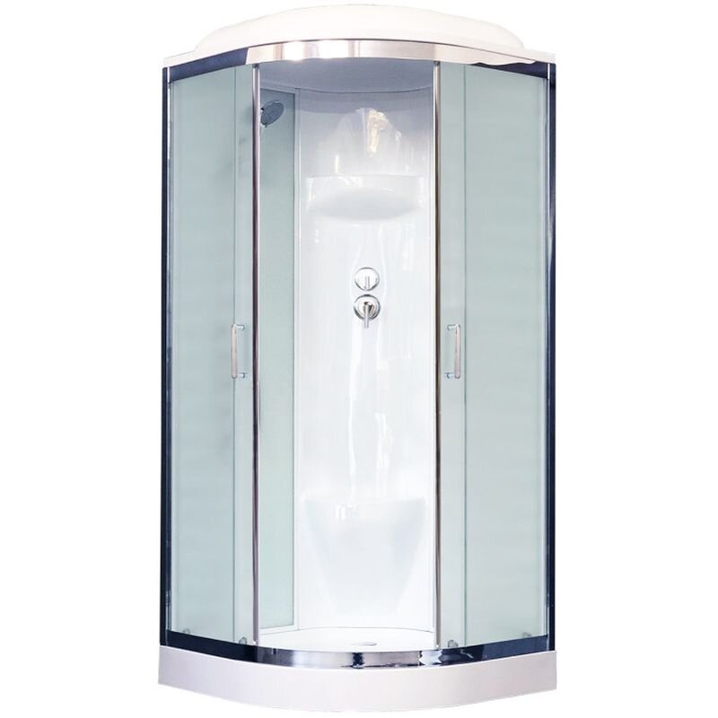 Изображение товара Душевая кабина Royal Bath RB100HK6-WC-CH 100 x 100 см с тропическим душем
