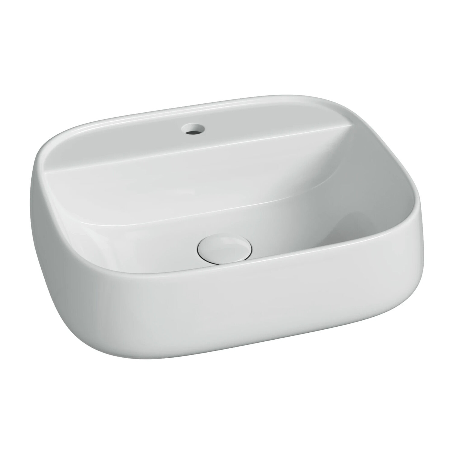 Изображение товара Раковина Ceramicanova Источник CN5051 50,5 см, фарфор, белая, подвесная и накладная Изображение товара Раковина Ceramicanova Источник CN5051 50,5 см, фарфор, белая, подвесная и накладная