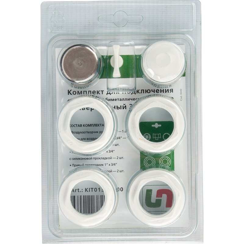 Изображение товара Монтажный комплект Rommer Kit 1670957 для радиатора UNIFIT 3/4 белый