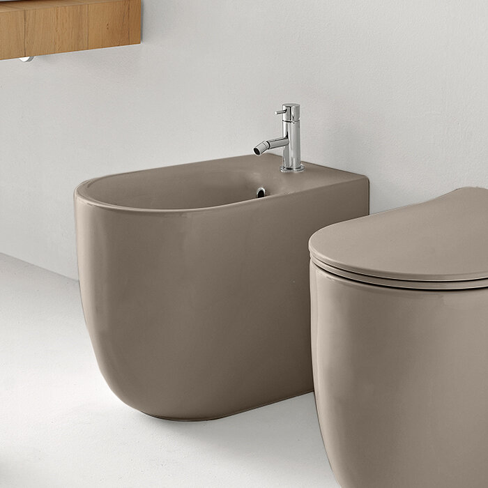 Изображение товара Биде напольное Kerasan Nolita 532081*1 из фарфора с крепежом WB5N, Italy