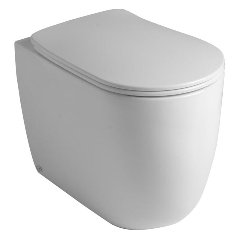 Изображение товара Приставной унитаз Kerasan Nolita 531801 безободковый с горизонтальным сливом