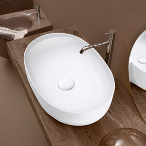 Изображение товара Накладная раковина Kerasan Nolita 534301 60 см белый глянцевый