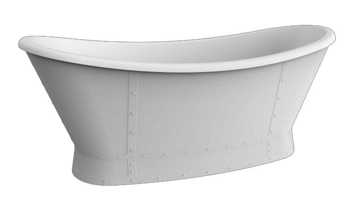 Изображение товара Ванна акриловая BelBagno BB33 168 x 78 x 71 см, цвет белый (bianco)