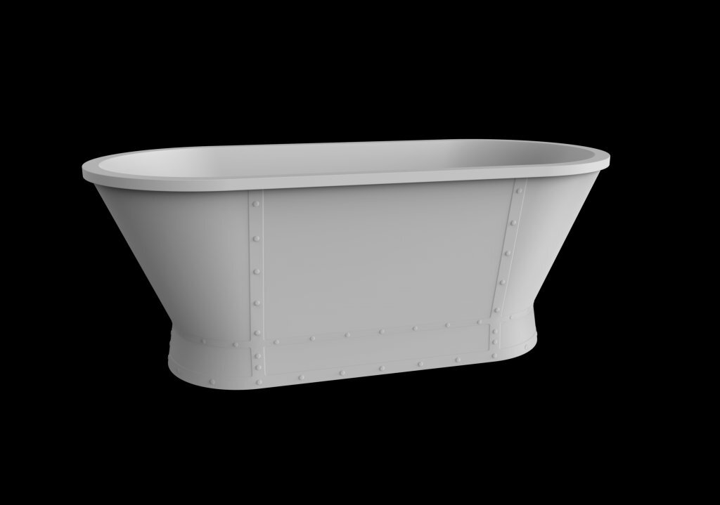 Изображение товара Акриловая ванна BelBagno BB35 168x78 см овальная белая свободностоящая