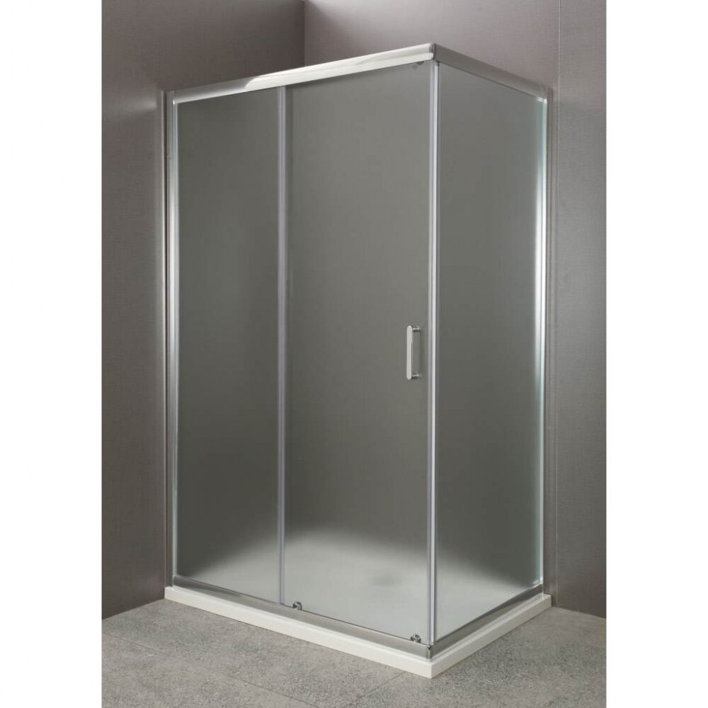 Изображение товара Душевой уголок BelBagno Uno 100x80 см с раздвижной дверью и хромированными профилями