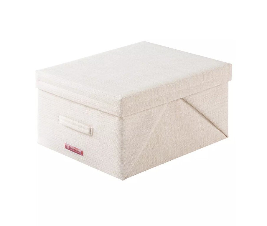 Изображение товара Короб Casy Home с крышкой для хранения вещей 00-100738/PB-011, ширина 50 см, глубина 44 см, высота 28 см, Milky Изображение товара Короб Casy Home с крышкой для хранения вещей 00-100738/PB-011, ширина 50 см, глубина 44 см, высота 28 см, Milky