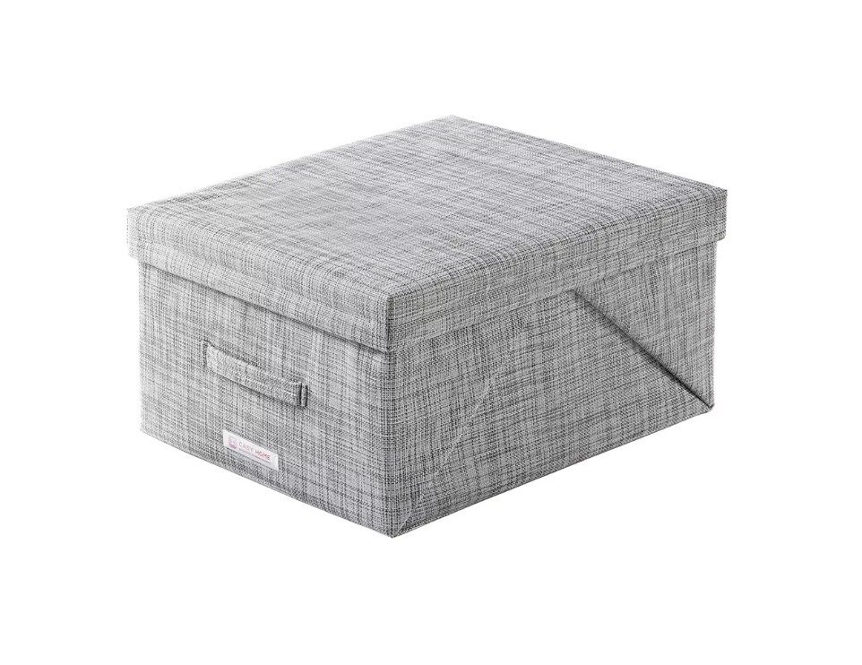 Изображение товара Короб Casy Home с крышкой для хранения вещей 00-100744/PB-012, ширина 50 см, глубина 44 см, высота 28 см, Silver Изображение товара Короб Casy Home с крышкой для хранения вещей 00-100744/PB-012, ширина 50 см, глубина 44 см, высота 28 см, Silver