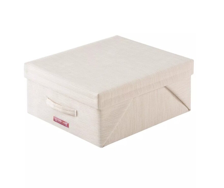 Изображение товара Короб Casy Home с крышкой для хранения вещей 00-100739/PB-021, ширина 50 см, глубина 44 см, высота 22 см, Milky Изображение товара Короб Casy Home с крышкой для хранения вещей 00-100739/PB-021, ширина 50 см, глубина 44 см, высота 22 см, Milky
