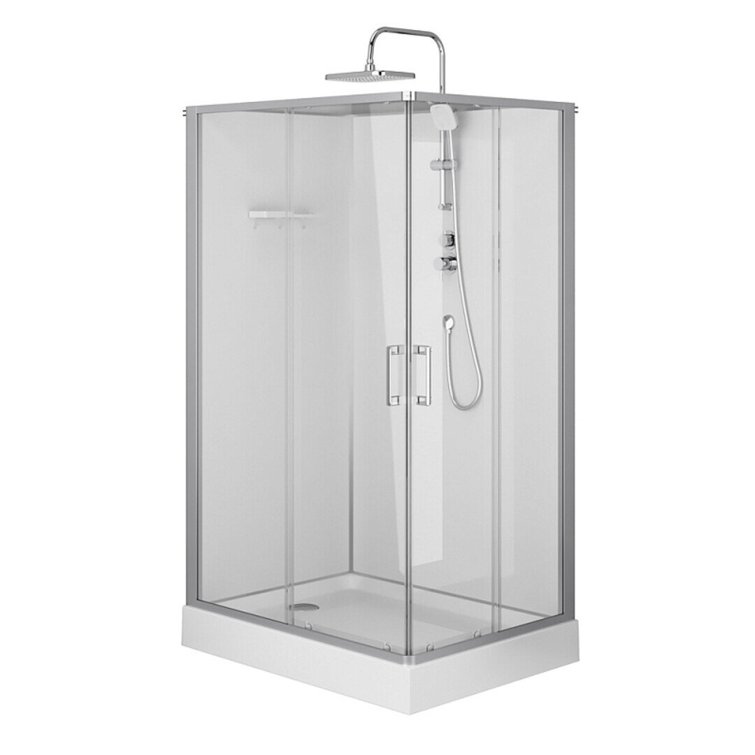 Изображение товара Душевая кабина Am.Pm Above W9XC-403-12090MT, 120 х 90 см, стекло прозрачное, профиль хром матовый Изображение товара Душевая кабина Am.Pm Above W9XC-403-12090MT, 120 х 90 см, стекло прозрачное, профиль хром матовый