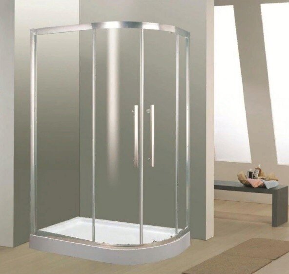 Изображение товара Душевой уголок Timo BY-549 120х80 см асимметричный низкий стекло 6 мм хром