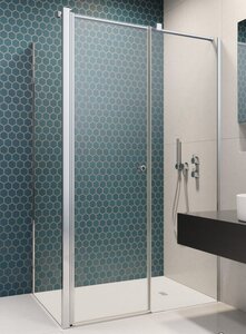 Изображение товара Душевая дверь Radaway EOS II KDS 100/R, 100 х 195 см, с неподвижной частью, стекло прозрачное, профиль хром, правая, 13799482-01R