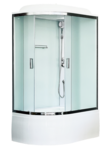 Душевая кабина Royal Bath BK RB8120BK5-WC-CH-R 120 x 80 см, стекло матовое, задние стенки белые, профиль хром, правая - фото 1