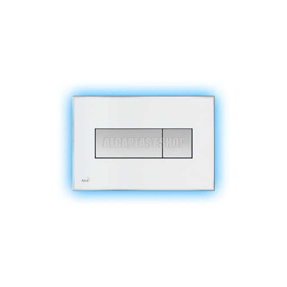 Изображение товара Клавиша смыва AlcaPlast M1470-AEZ111 с светящейся кнопкой и цветной пластиной